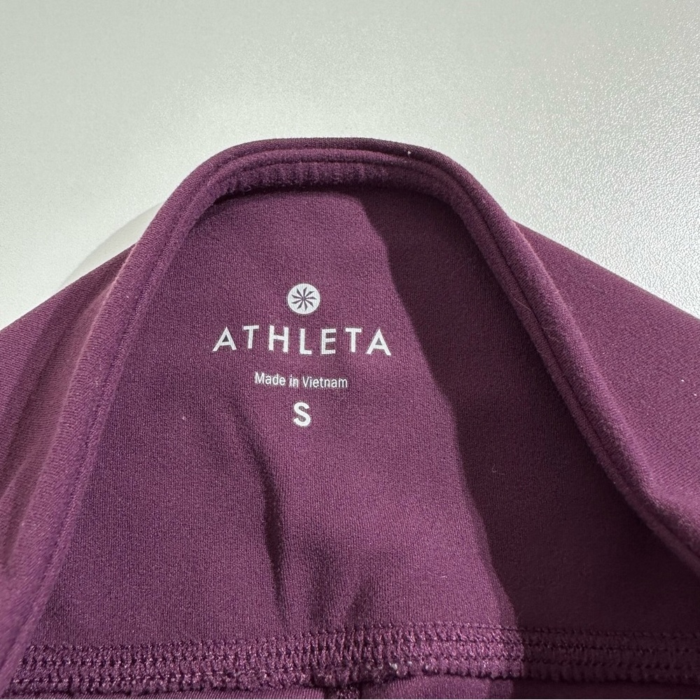 Athleta High Rise Legging Burgundy Women’s S - Picture 8 of 12